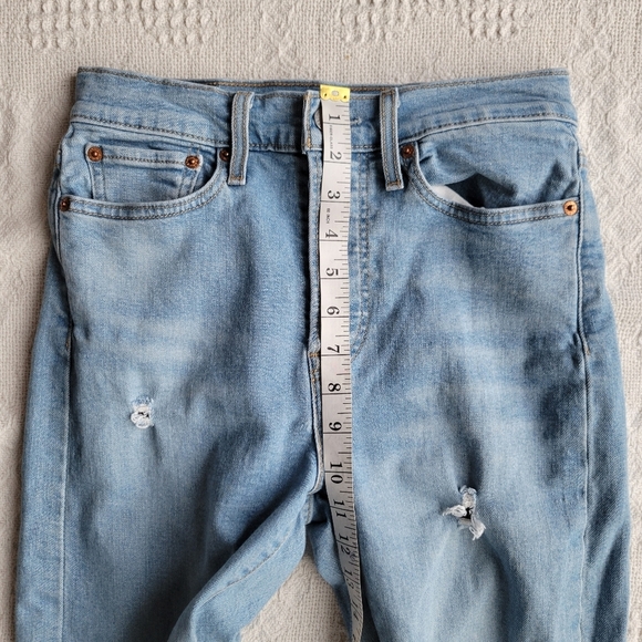 Levi's Distressed Wedgie Straight Fit 90's Casual Denim Jeasns - Picture 7 of 8